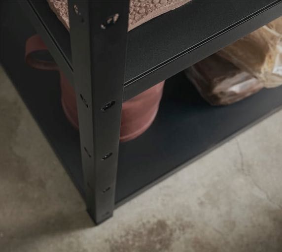 Estante IKEA BROR Preta (85x40x190 cm)