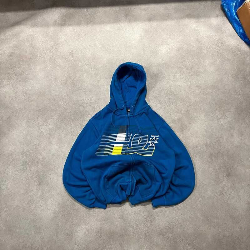 Vintage Bluza DC Shoes Big Logo Zip Up Hoodie Skater Y2K Vintage