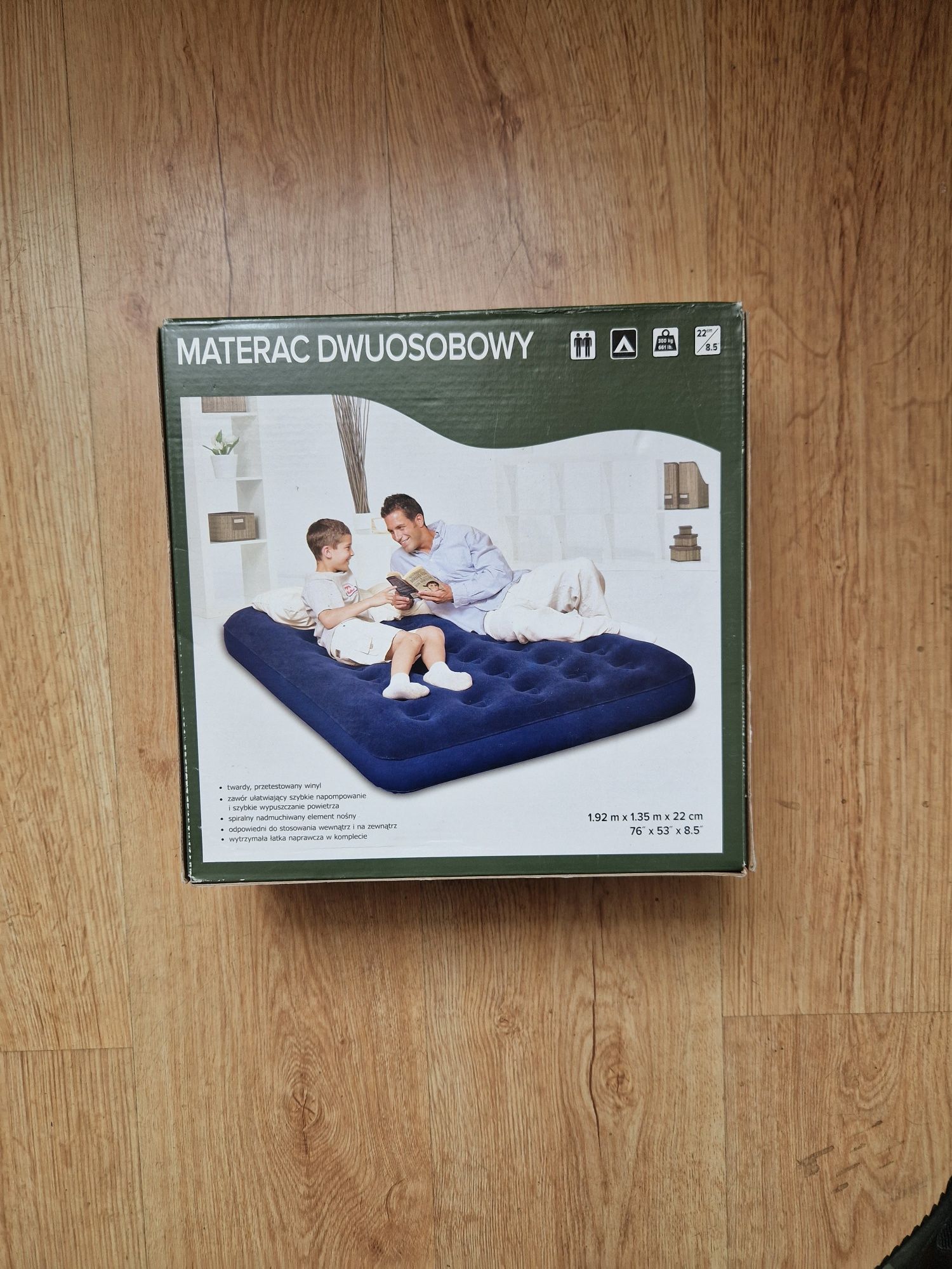 Materac dwuosobowy turystyczny, nowy