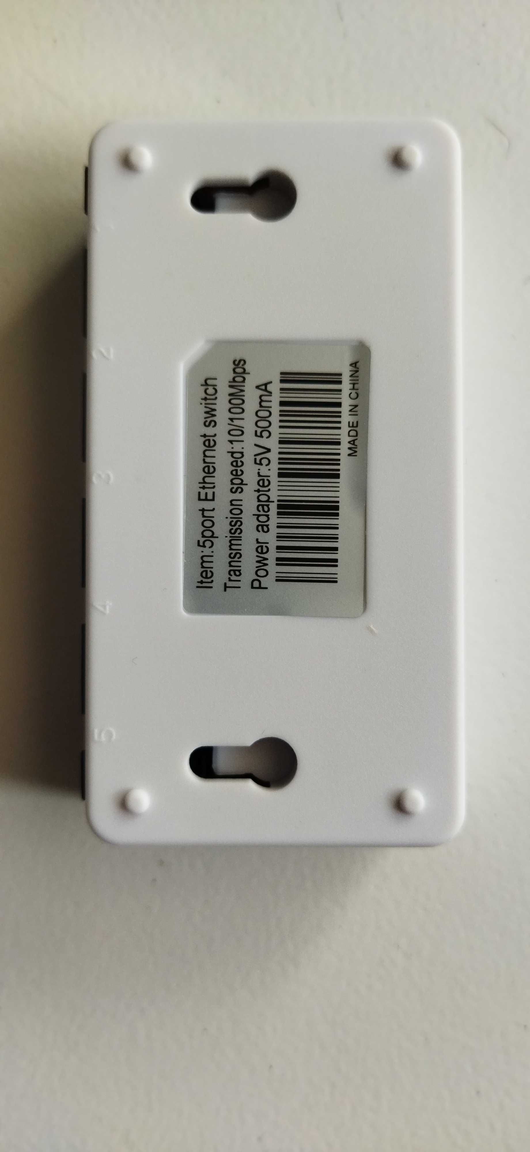 Switch 5 Portas 100/1000 Mbps DC/Micro USB