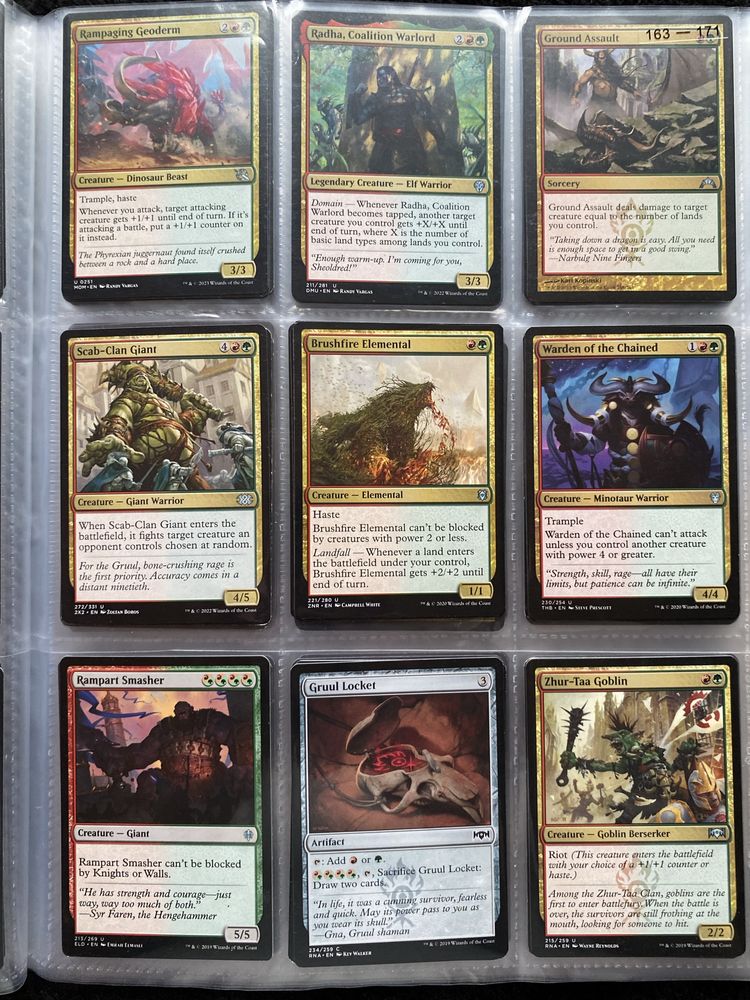 Magic the gathering Kolekcja 38 kart Gruul + 1000 kart kazda inna