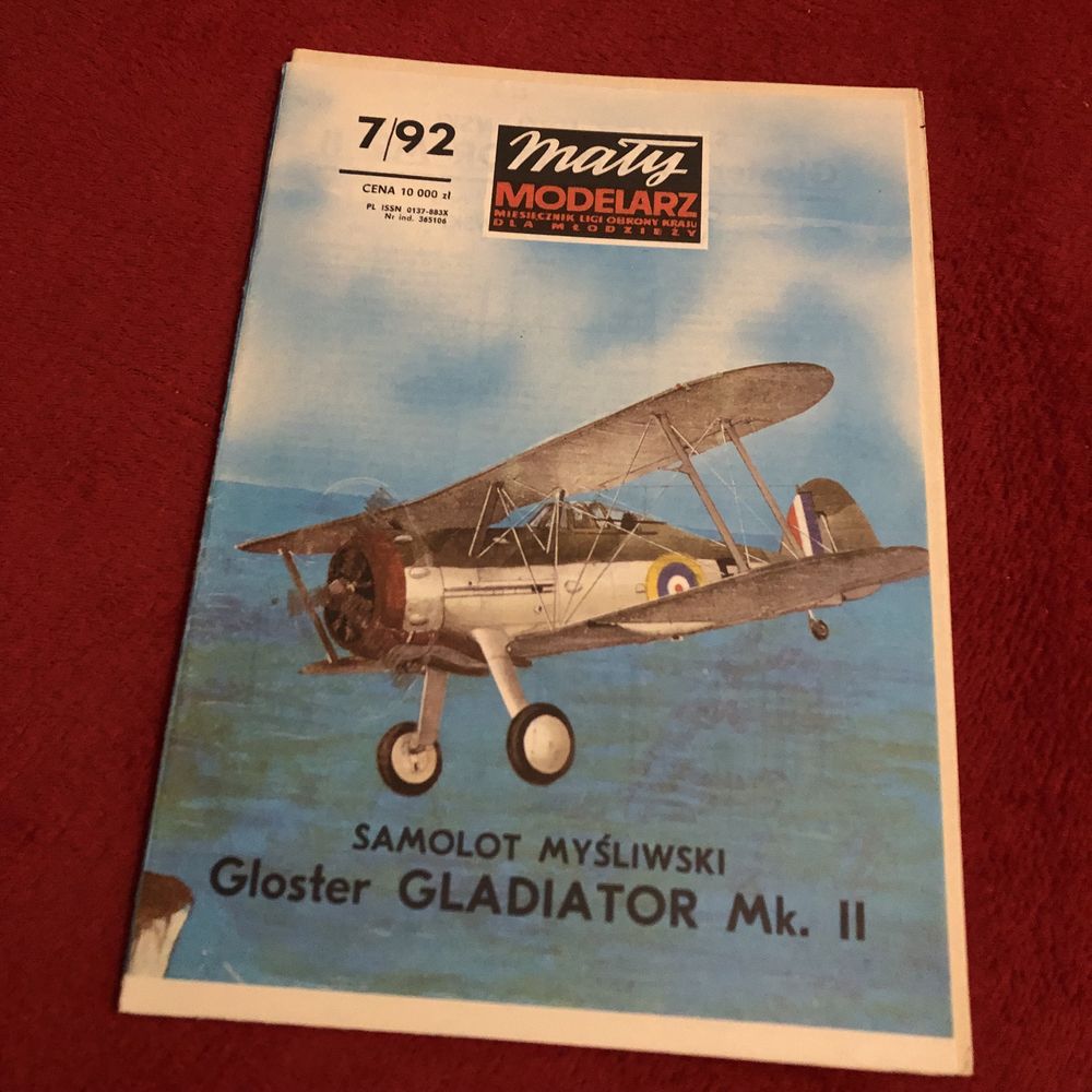 Samolot Gladiator Mk. II Mały Modelarz