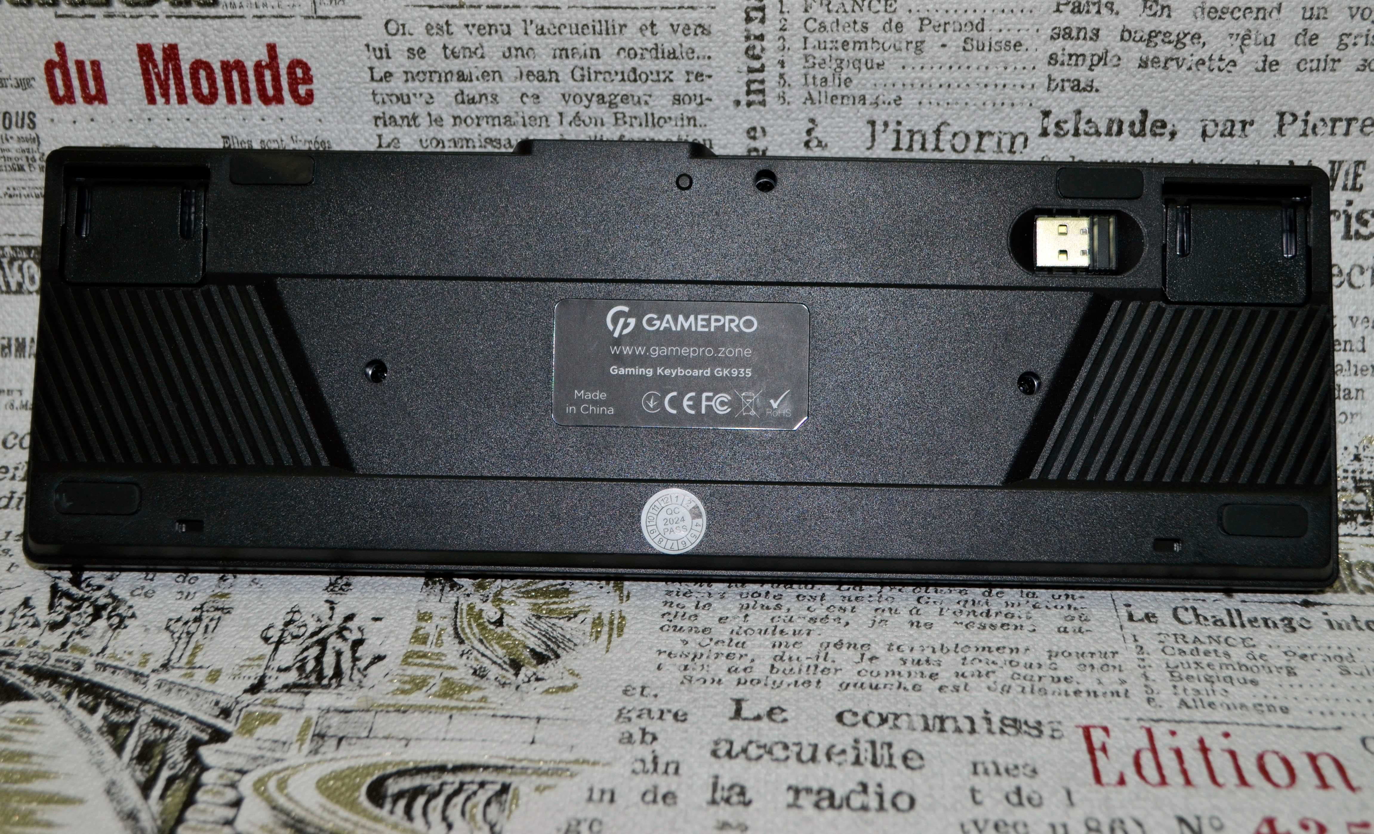 Ультракомпактная  клавиатура GamePro GK935W. Гарантия от магазина.