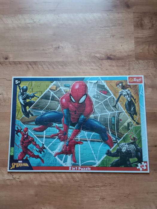 Nowe puzzle Spiderman z kolorowanką