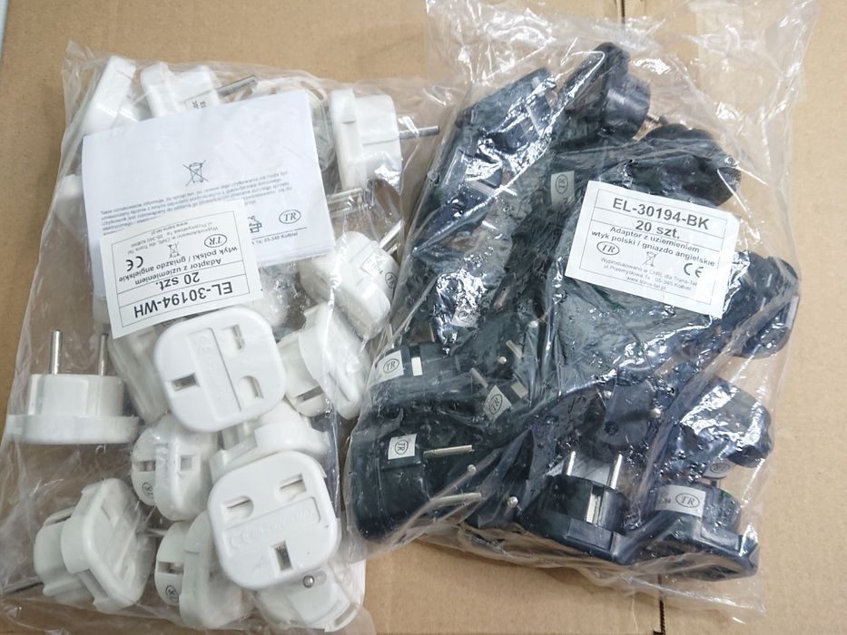 Przejściówka angielska do gniazdka adapter UK na PL wtyczka 2 SZTUKI