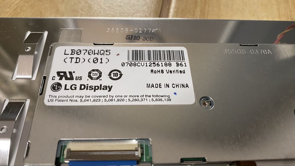 Wyświetlacz LCD 480x240 LG display LB070WQ5