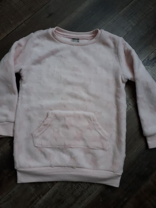 Bluza dziewczęca r 110 pudrowy róż