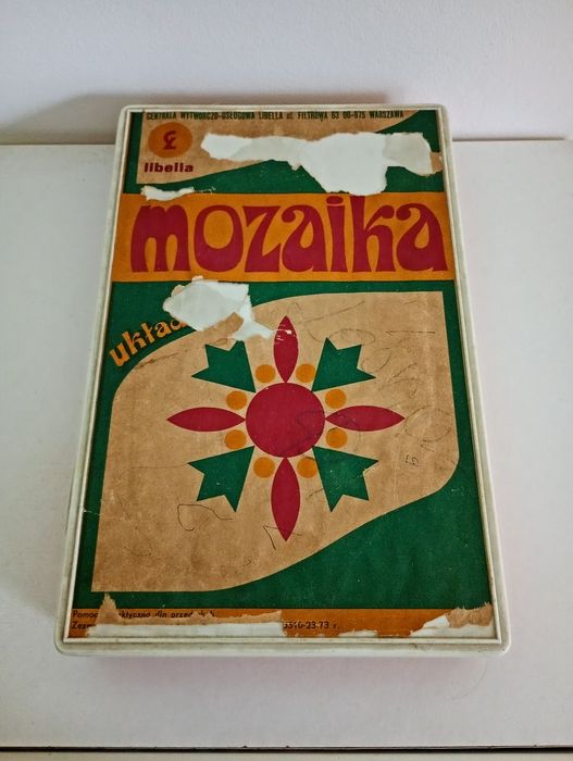 Układanka mozaika PRL unikat zabytek