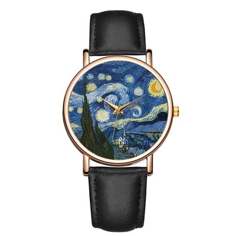 Креативні жіночі годинники Картини Ван Гога Зоряна ніч Браслет Простий