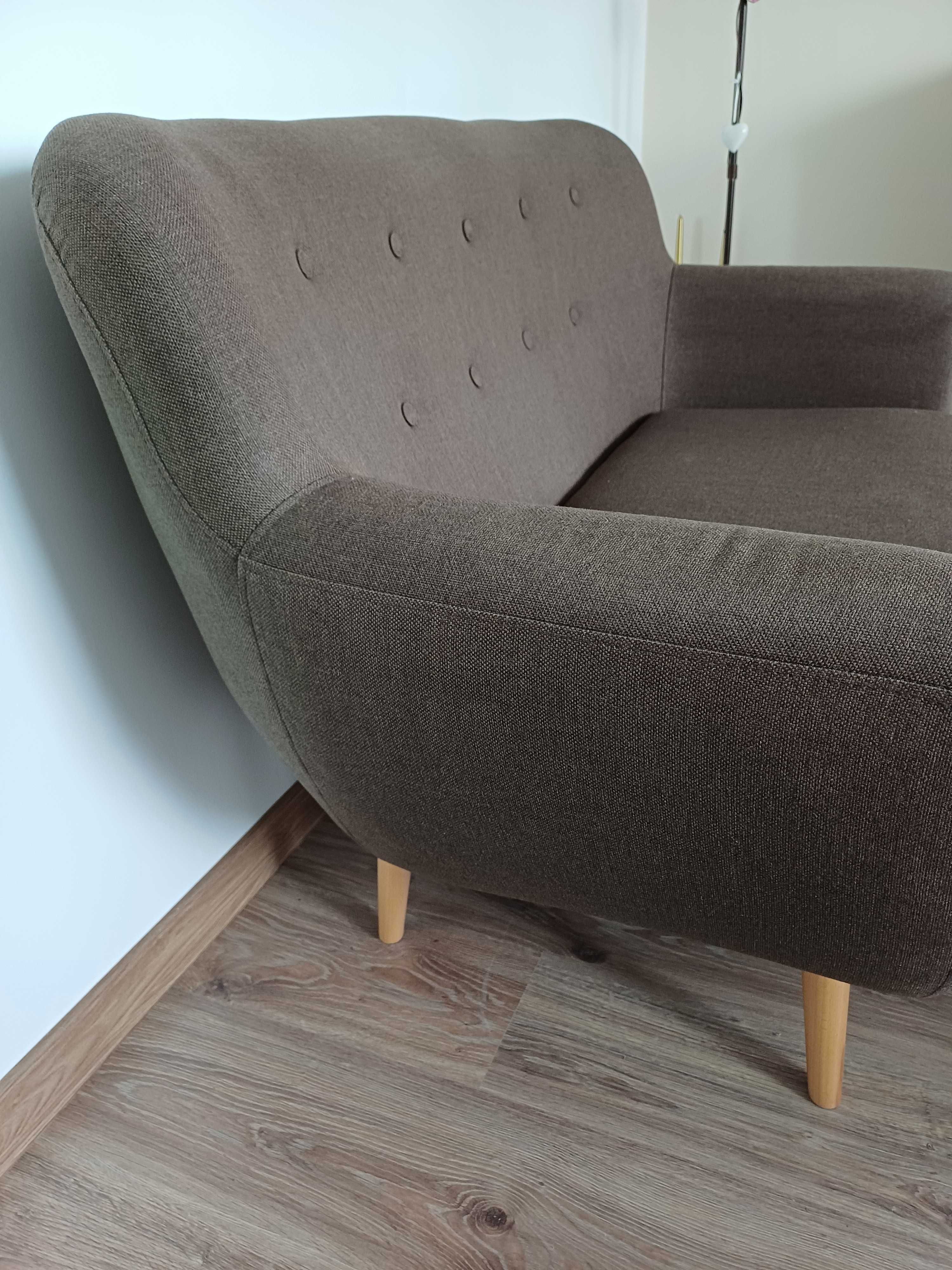 Sofa dwuosobowa, foteliki 2 szt. + stolik komplet Tanio