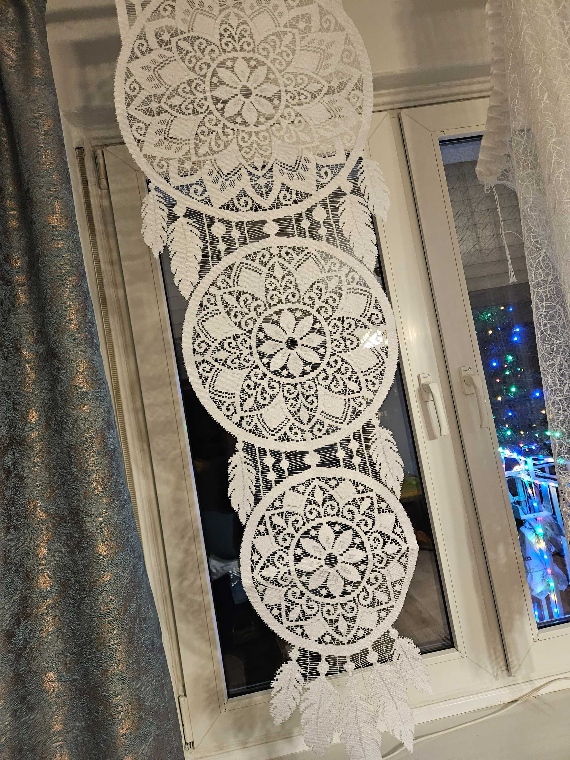 Dwa panele okienne 43 x 140 cm  łapacz snów dekoracja okno 2 sztuki