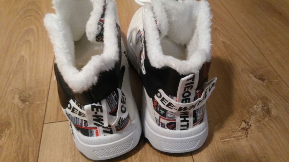 Buty Męskie Zimowe Ciepłe Sneakersy Polar Grube Antypoślizgowe