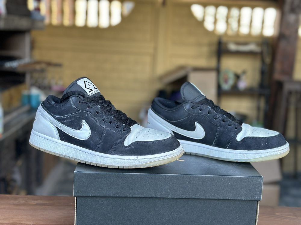 Кроссовки AIR JORDAN 1  low Se BLACK/WHITE