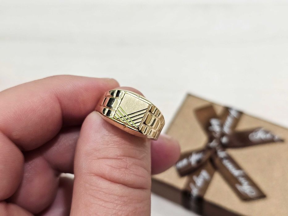 Sygnet męski wzór bardzo stylowy i elegancki PR 585 R24