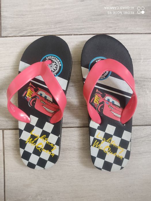 Japonki Auta Zygzak McQueen r 30 / 31 jak nowe klapki Disney Cars