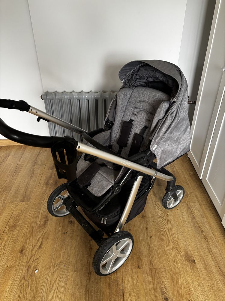 Wózek 2w1 Espiro Next plus fotelik z baza i adptery Cybex