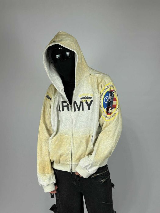 Худі ARMY Grailz Project G/R худи серая зипка кофта сіра hoodie S L M