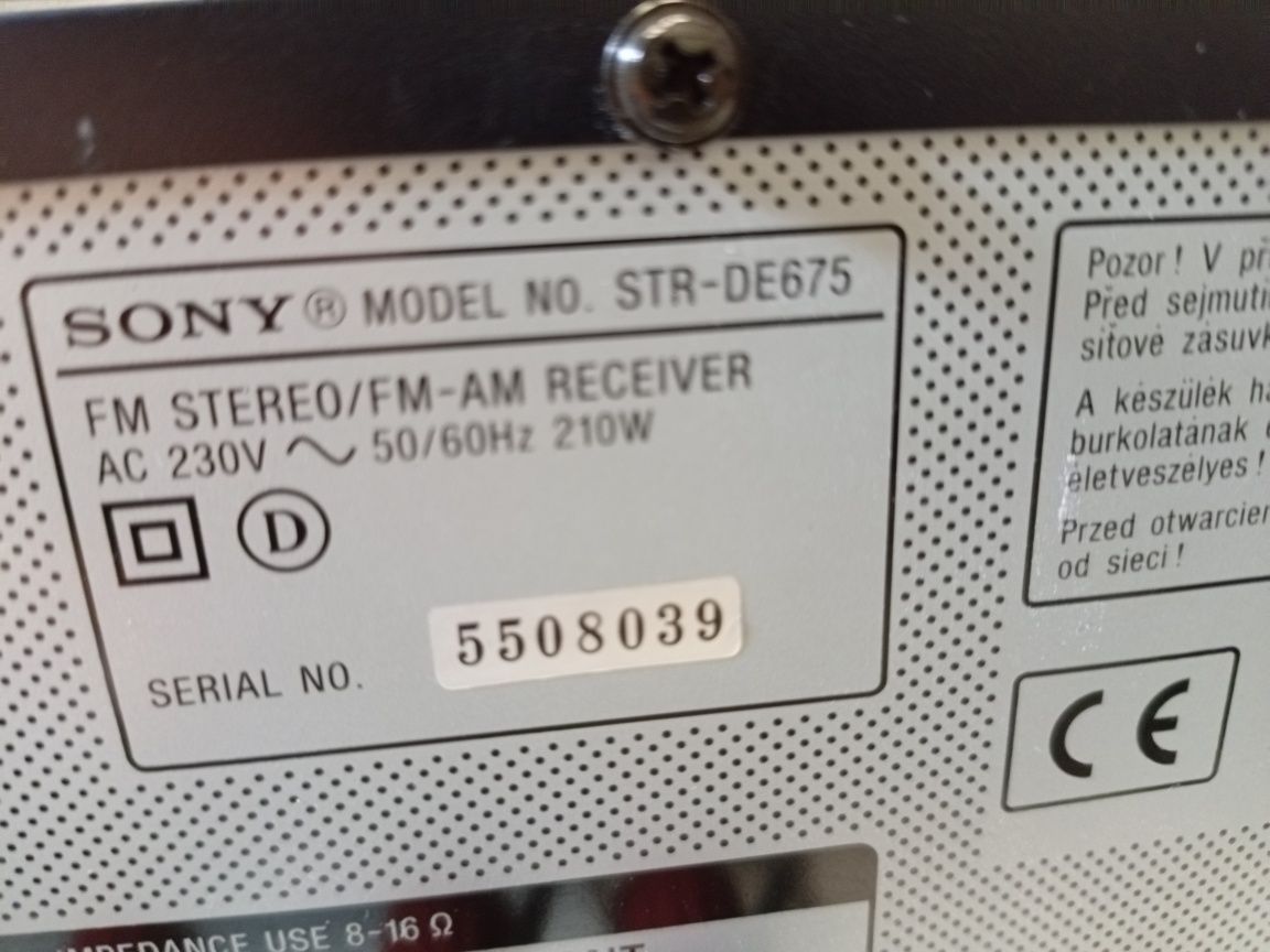 Amplituner SONY STR-DE675, pilot