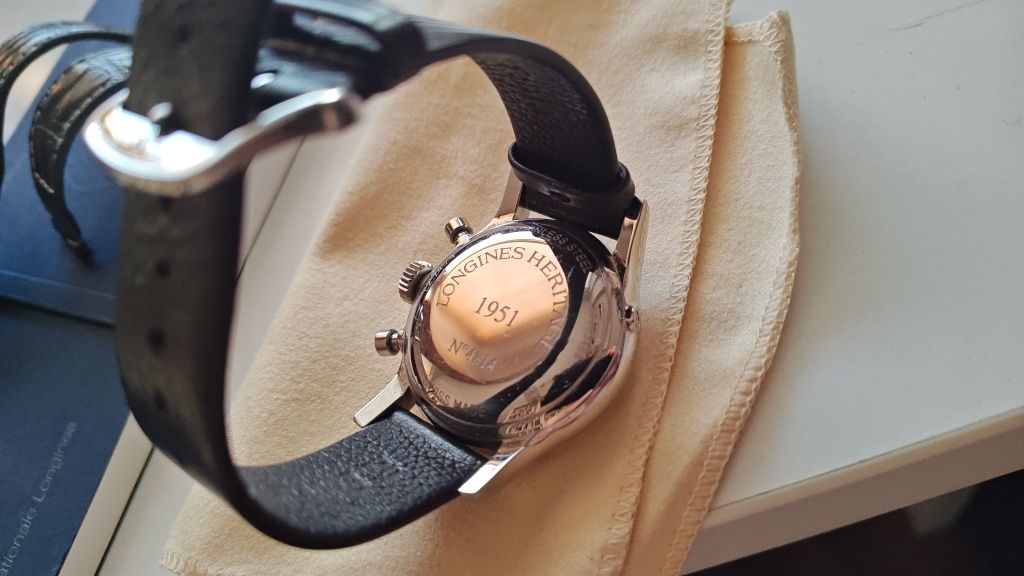 Zegarek męski Swiss Made Longines Heritage Automatic Chrono Klasyk