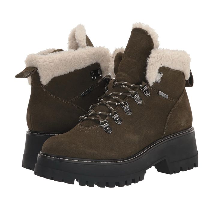 Жіночі шкіряні замшеві черевики на шнурівці оригінал Calvin Klein 39 р