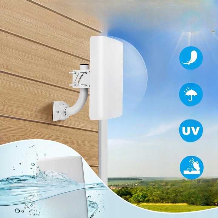 Maswell 4G LTE Antena zewnętrzna, 2X2 MIMO, 10dBi 700 - 2700MHz