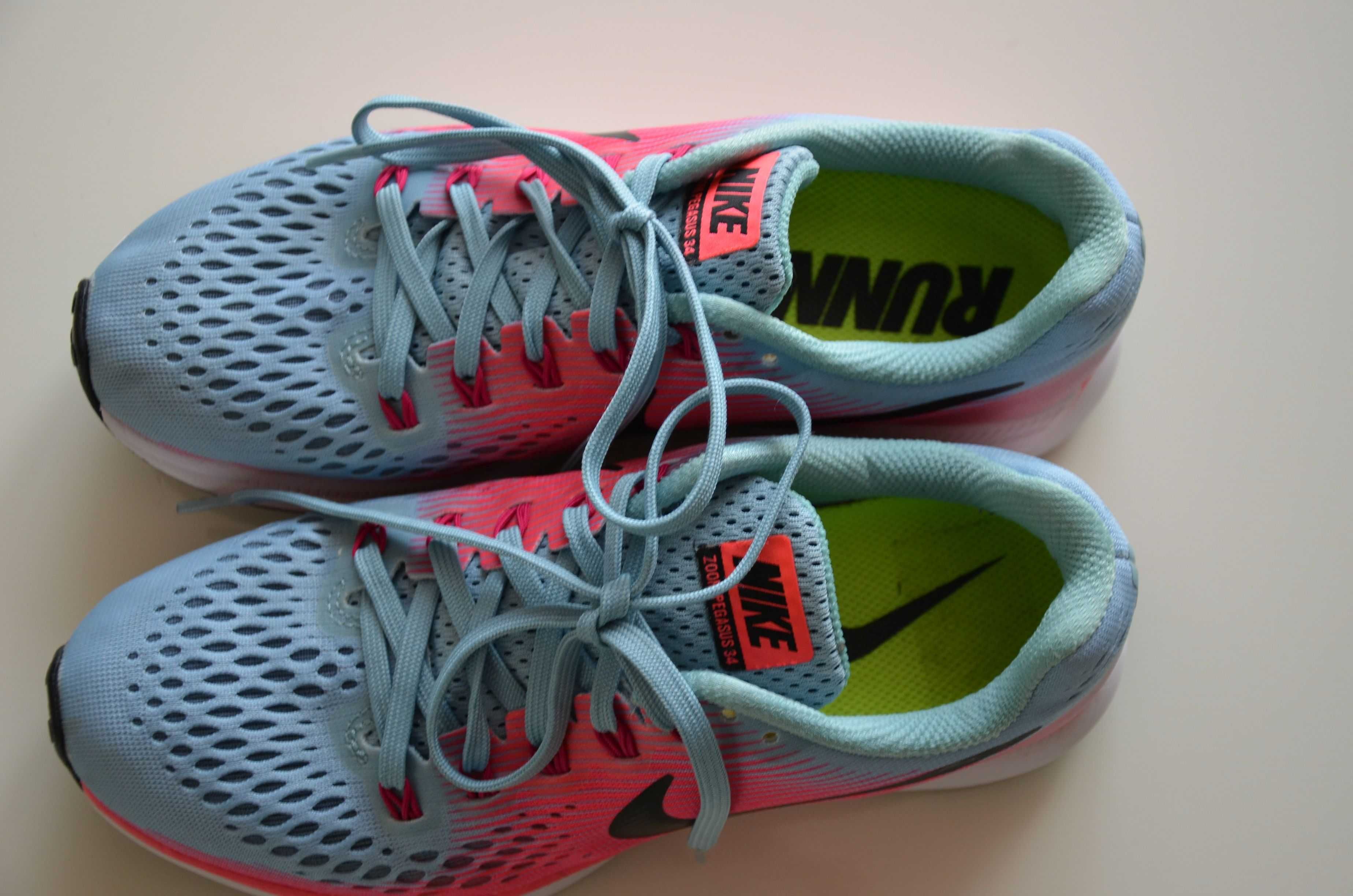 Nike Zoom Pegasus 34 -sportowe buty damskie r.37,5