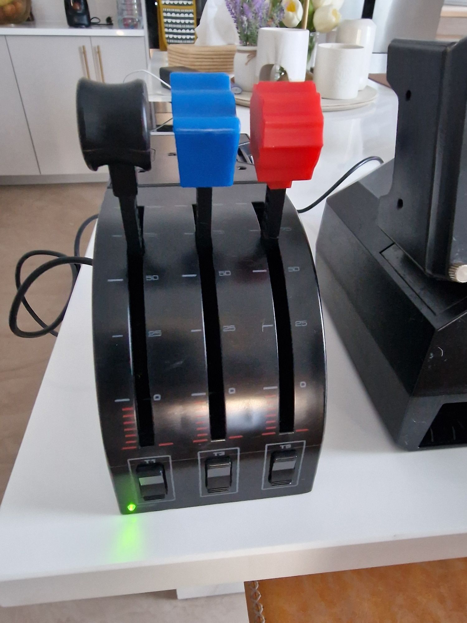 Pro flight yoke Saitek+painel múltiplo+acelaração