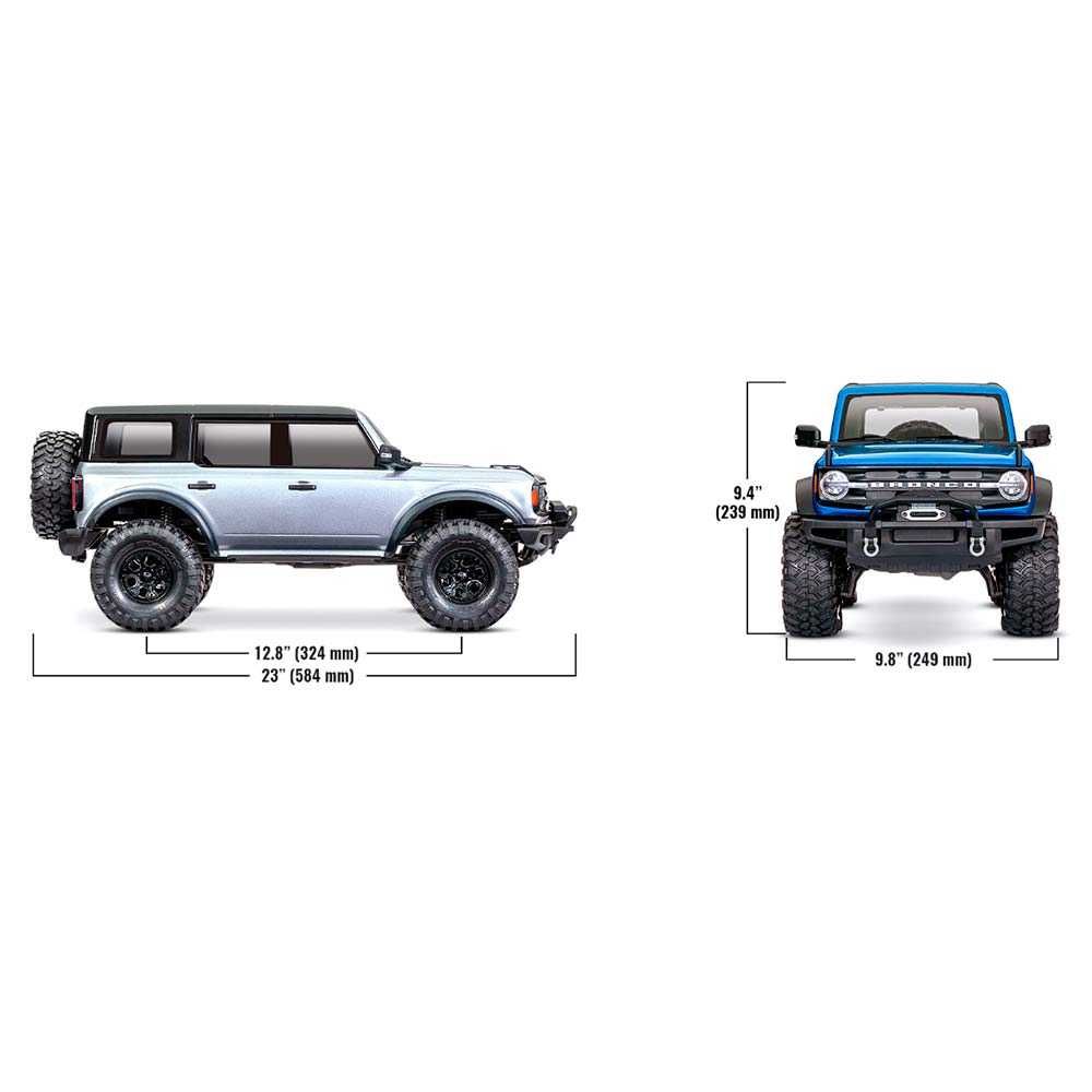 Радіокерована машинка Traxxas TRX-4 Ford Bronco 2021 4WD 1/10 SILVER