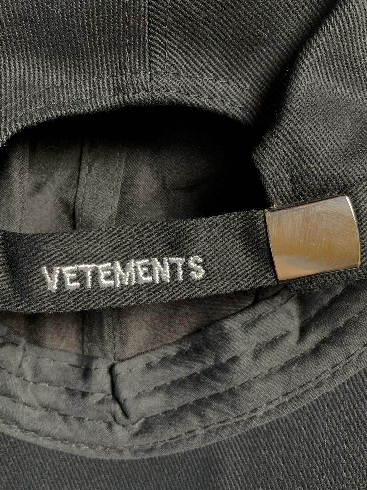 Кепка Чорна Vetements Big Daddy