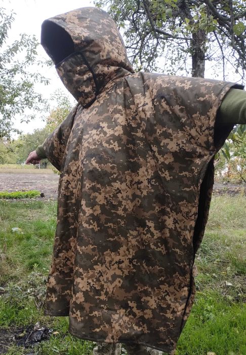 Військовий плащ, дощовик. Пончо анти тепловізор.