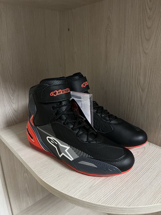 Мотоботи Alpinestars FASTER-3 Black/Grey/Red Fluo