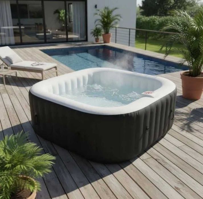 Jacuzzi in/outdoor insuflável para 4 pessoas