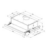 Okap Beko HNT61110BH b300 Czarny Nowy