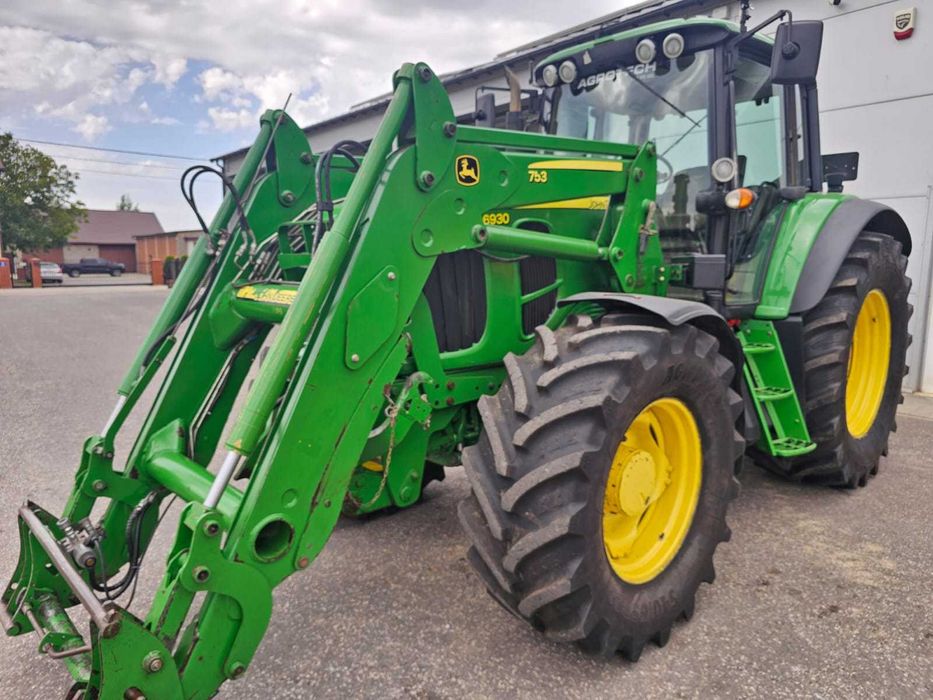 John Deere 6930 ,2011 rok 160 km. TLS TUZ, Ładowacz JD753 , super stan