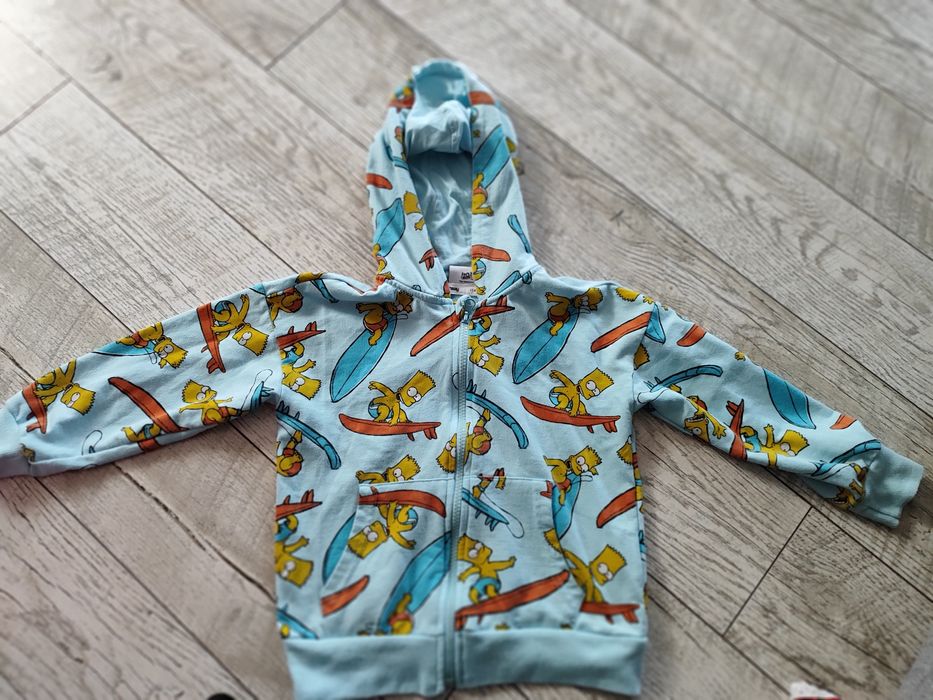 Bluza bawełniana kaptur zapinana Simpson
