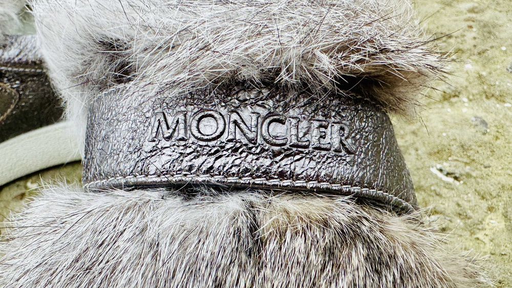 Жіночі оригінальні сліпони Moncler Silver Lucie Trainer with Rabbit