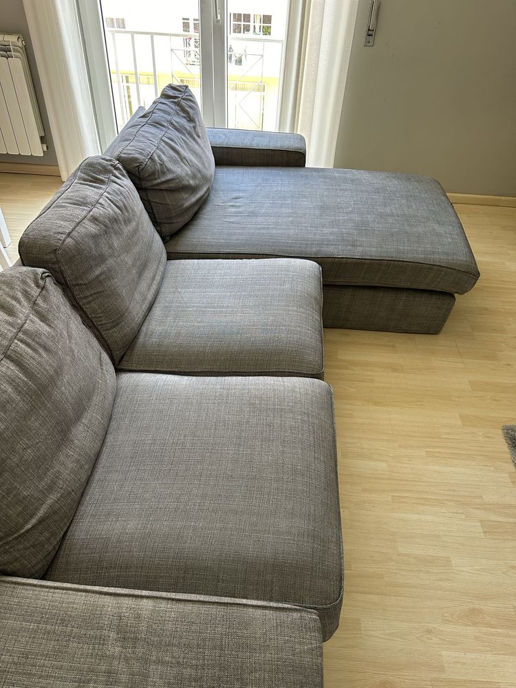 Sofa Ikea 3 lugares com Chaise Long
