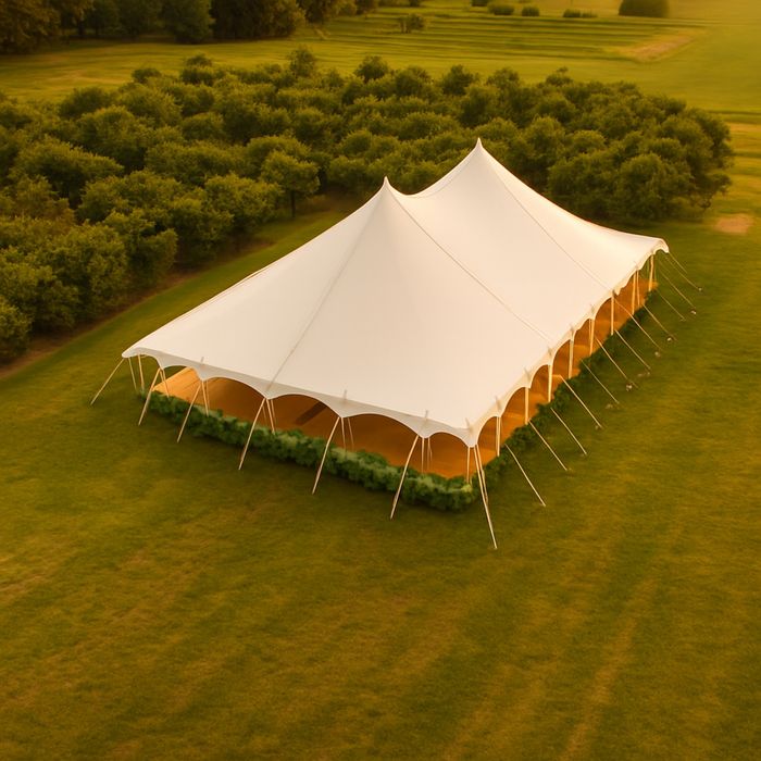 Wynajem namiotu eventowego ślubnego weselnego petal pole