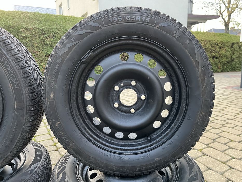 Koła Zimowe 5x110 65.1mm 195/65/15 22r Opel