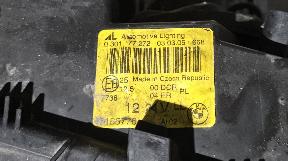 Lampa prawa BMW E46 xenon polift sedan spryskiwacz lampa przednia przó