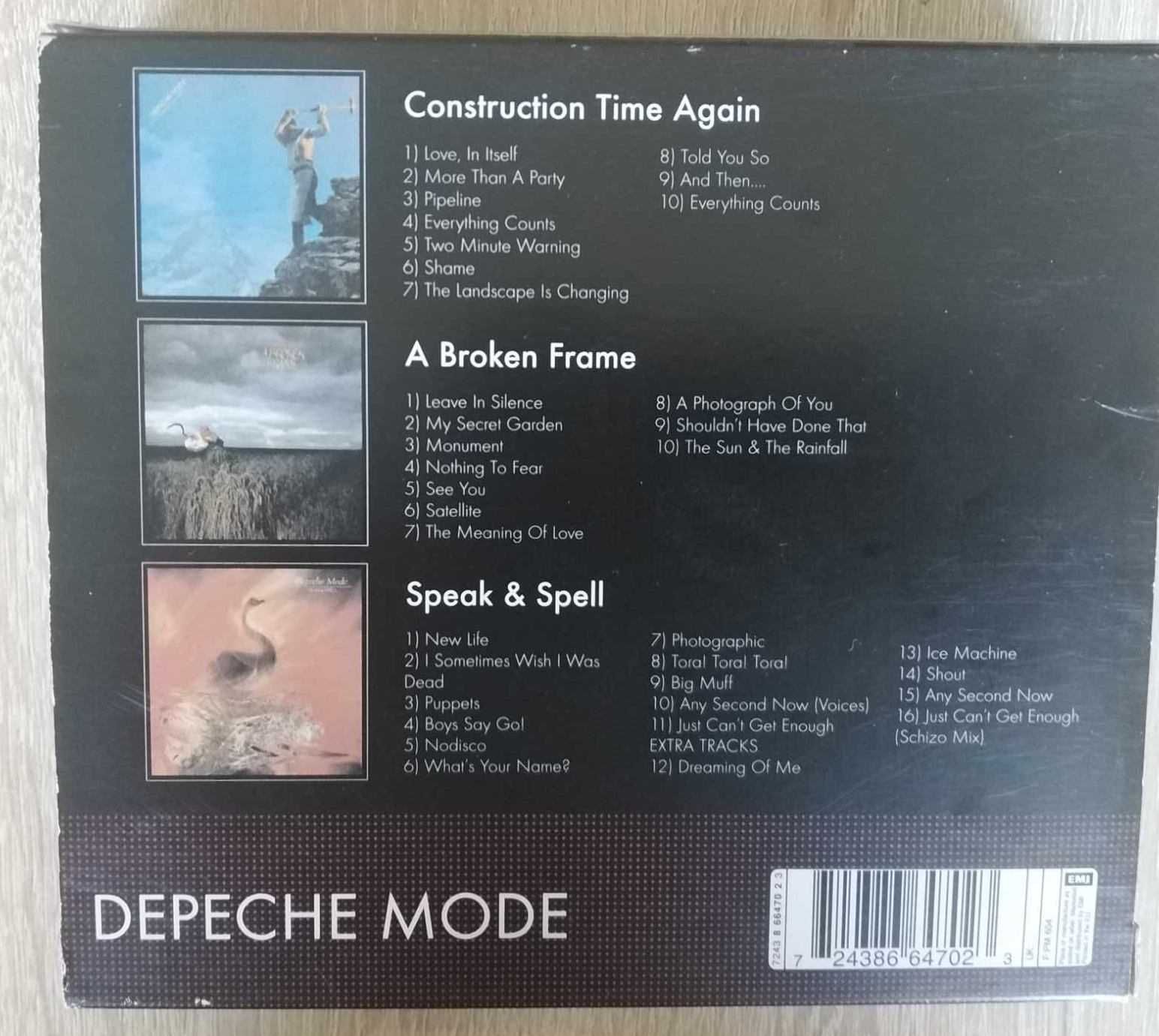 Depeche Mode ‎– Construction .../A Broken .../Speak & Spell box 3 CD
