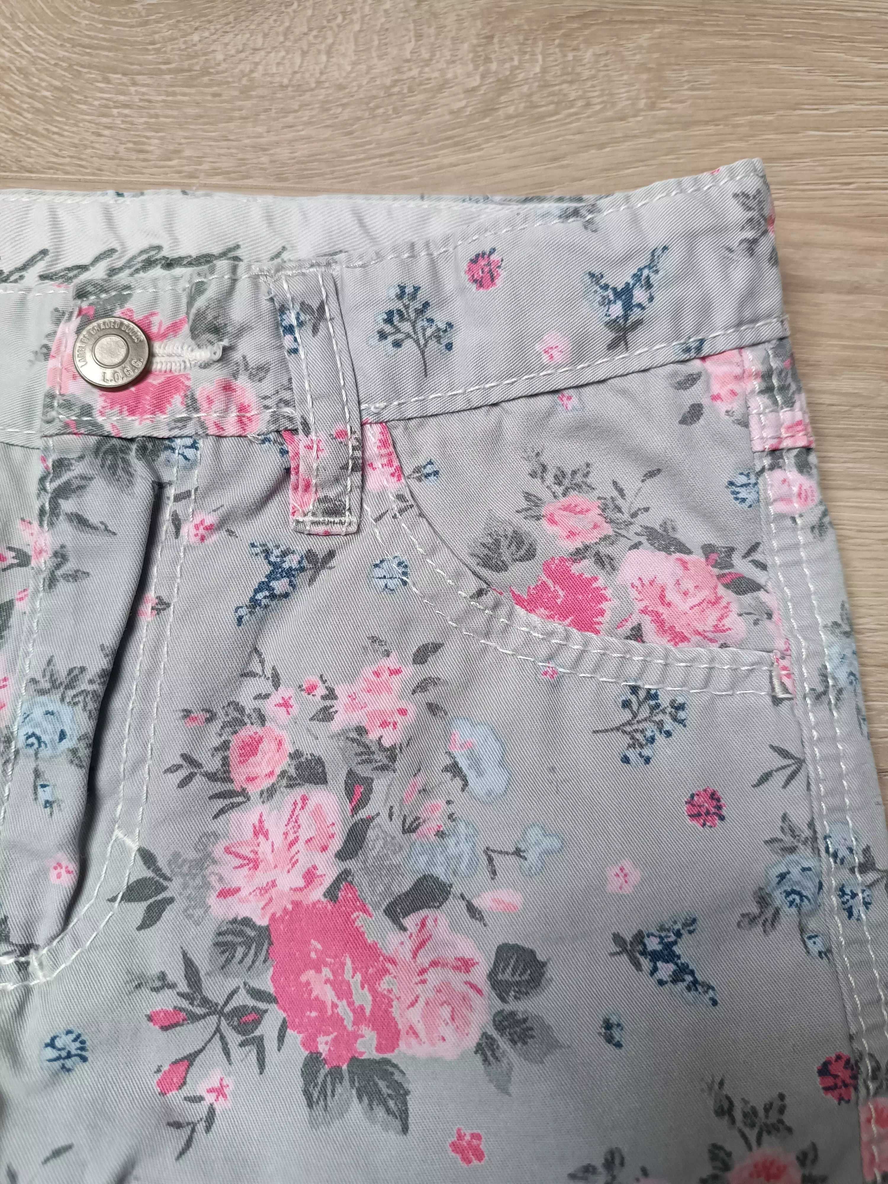 Spodnie krótkie spodenki szorty róże 'H&M' 92
