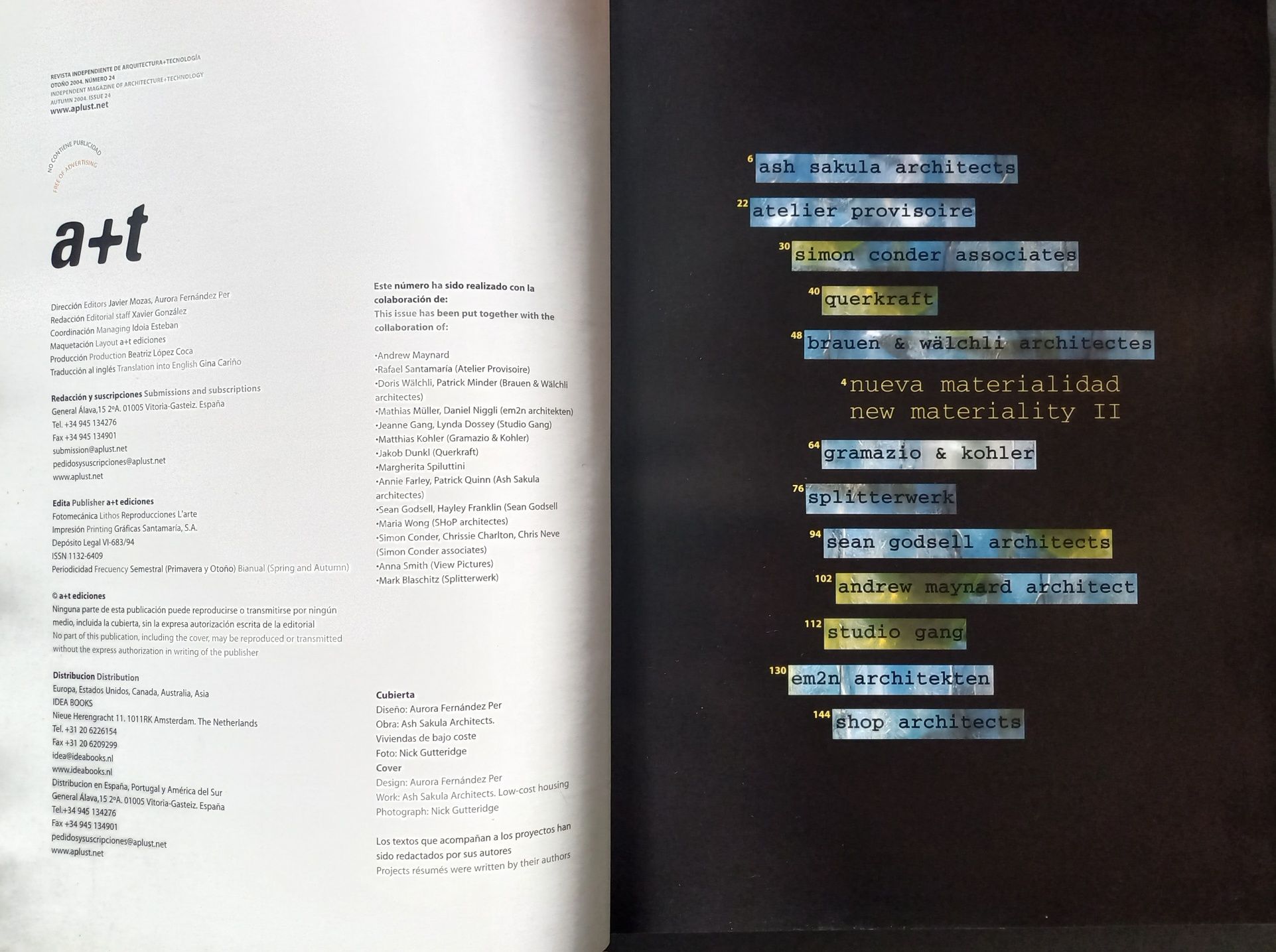 Livro/ Revista de arquitectura A+T