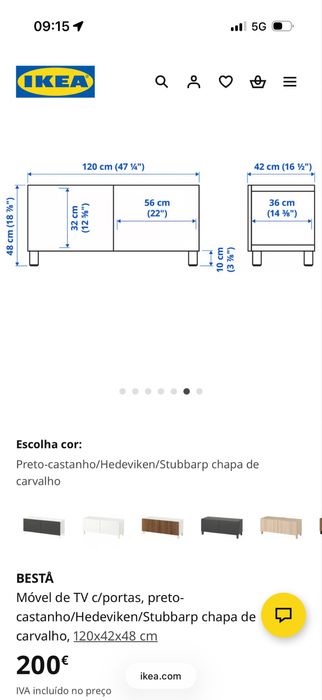 Móvel Ikea em madeira