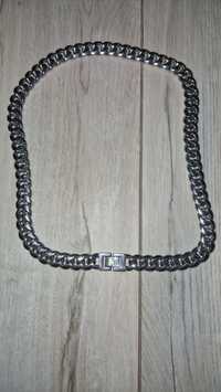 Łańcuch miami cuban link 12mm biale zloto