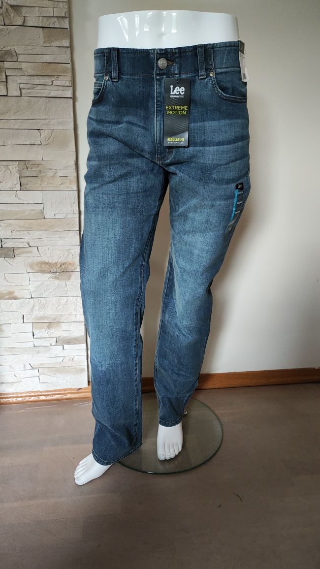 Lee Regular Fit Wilson męskie jeansy rozm 33/34 jak 34/36