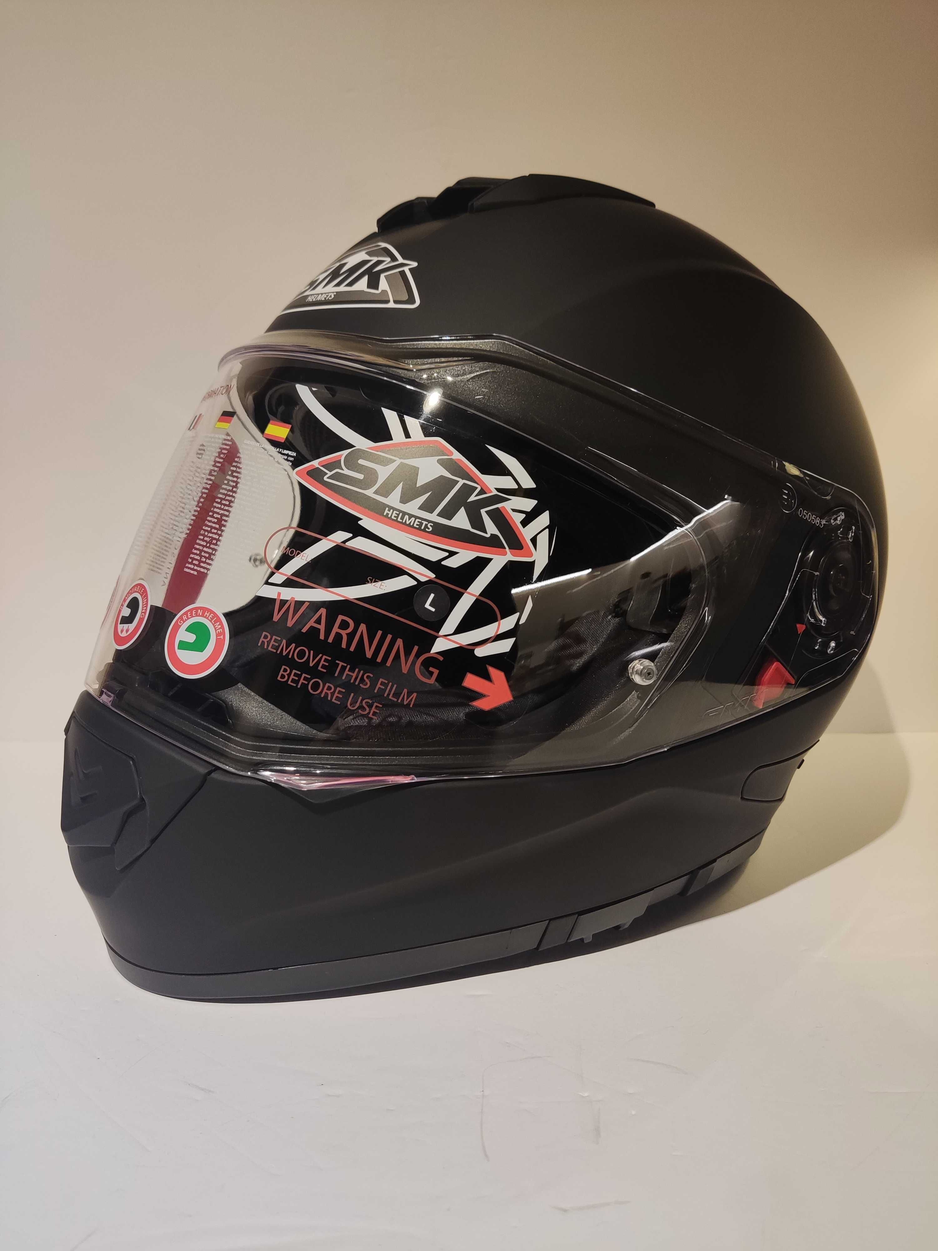 Capacete dupla-viseira integral mota scooter novo