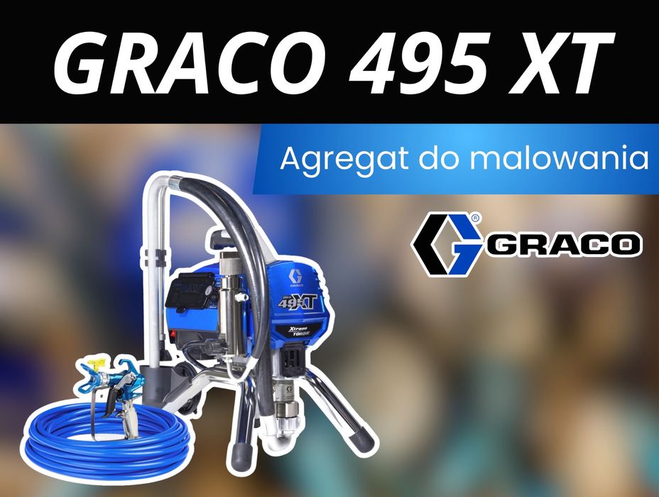 Wynajem agregatu malarskiego GRACO 495 XT - agregat do malowania