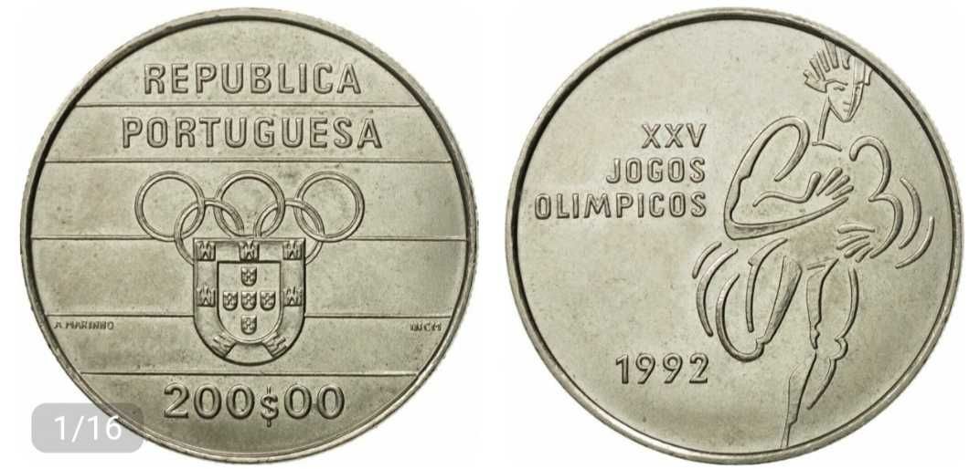 Moedas de 200$ escudos Portuguesas de coleção