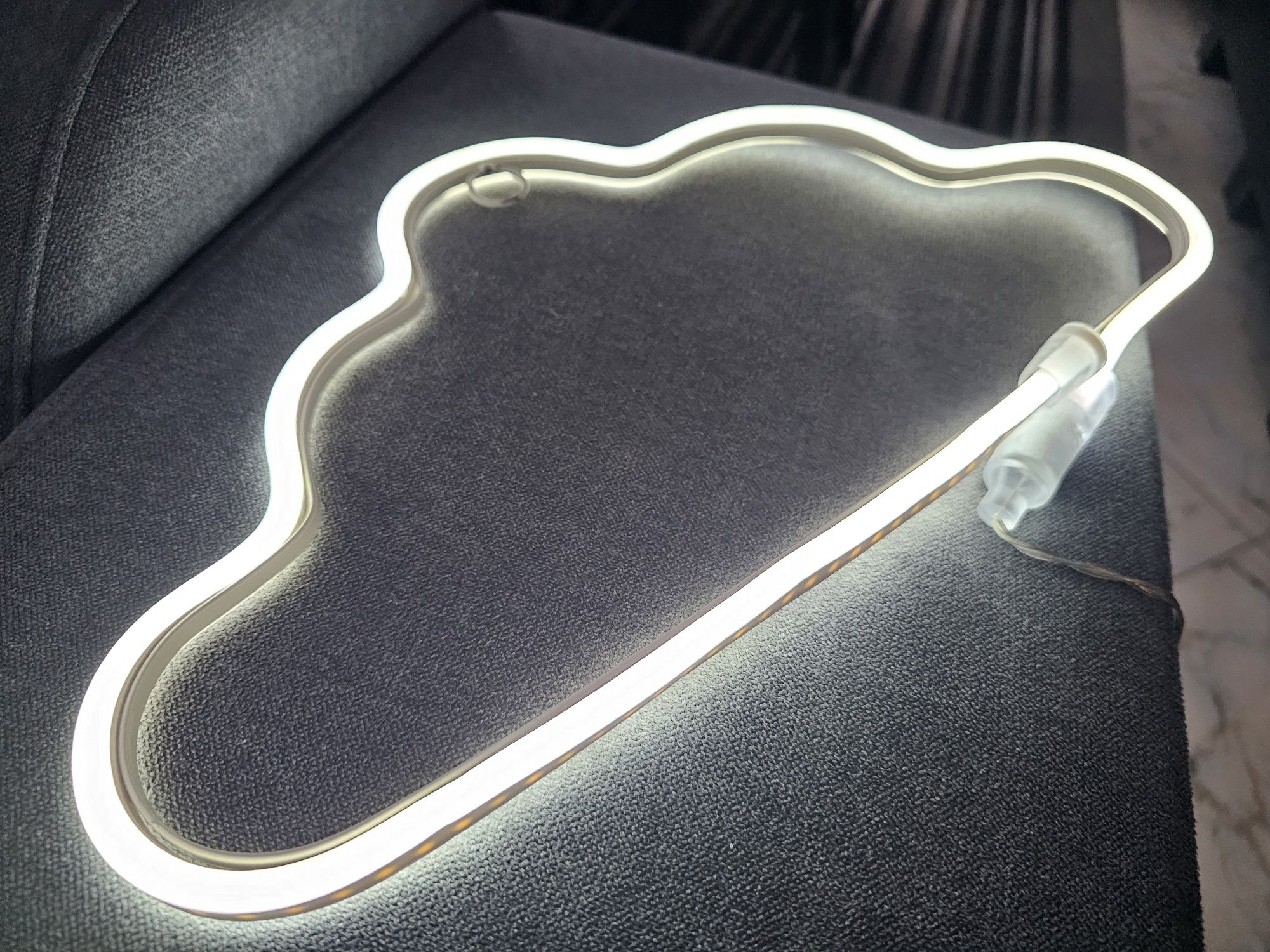 Neon led 40 cm luz de presença 3D nuvem
